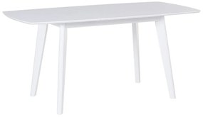 Bővíthető Fehér Modern Étkezőasztal 120/160 x 80 cm SANFORD Beliani