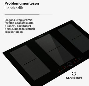 Klarstein Delicatessa 90 Full Flex beépített indukciós főzőlap 6 zóna 10 500 W önellátó