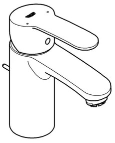 GROHE 33561002 - Mosdócsaptelep EUROSTYLE COSMOPOLITAN DN 15 fényes króm