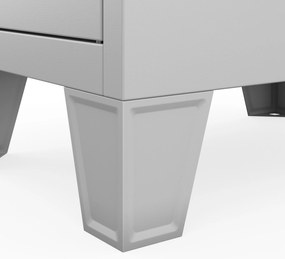 BHP szociális rekeszes szekrény szürke: ROBERT 1 Plus