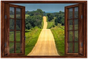 Poszterek 120x80 Út Rét Mező Erdő