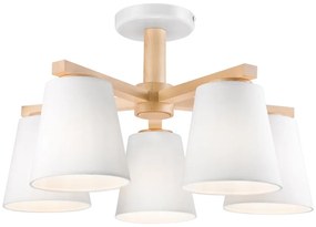 Fali lámpa ELLIE 5xE27/60W/230V fehér/cseresznye