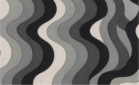 Dekoratív Fotótapéta Hálószobába Szürke hullámok 416x254 Ragasztó