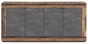 LUNEA Komód Vintage Tölgy/Szürke Színben