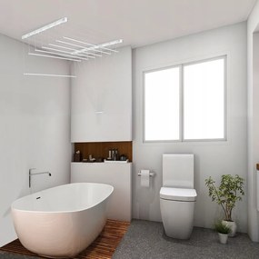 Erga Erga, mennyezeti akasztó ruhaszárításhoz 6x130 cm, fehér, ERG-SEP-10SUSSUF6PP13