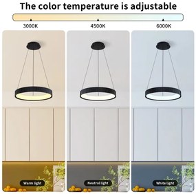 Brilagi - Dimmelhető LED csillár kábellel FALCON MODERN LED/30W/230V 40 cm fekete + távirányító