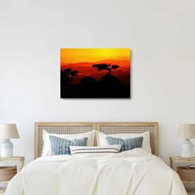 Kép - naplemente (üvegen) (70x50 cm)