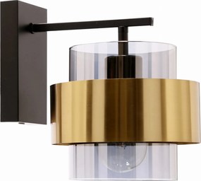 Candellux Spiega fali lámpa, 1xE27 60W, Fekete/Arany, Modern