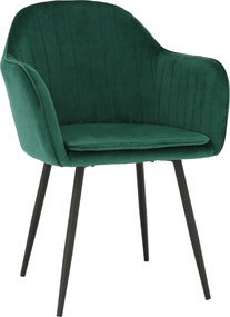 Dizájnos fotel, smaragd Velvet anyag, ZIRKON