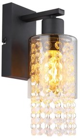 Globo 15799W - Fali lámpa BACKEY 1xE27/40W/230V fekete