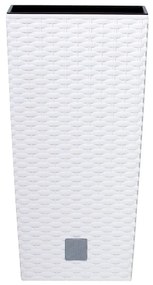 Prosperplast Rato Square virágtartó fehér 20x20x37,6cm, M