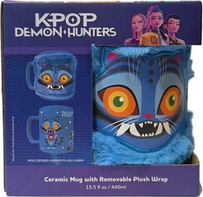 K-pop Démonvadászok Derpy porcelán bögre levehető plüss borítással 440 ml (15,5 oz) Díszdobozban