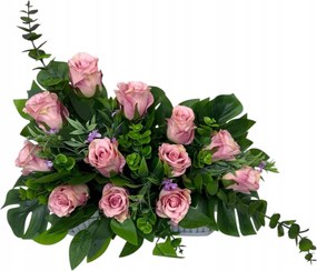 Csokor Nád Kompozíció Sír Temető Művirágok