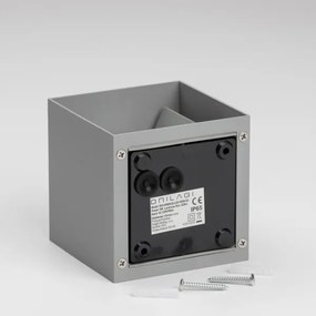 Brilagi - LED Kültéri fali lámpa CUBE LED/6W/230V szürke IP54