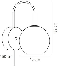 Nordlux - Fali lámpa FRANCA 1xE14/40W/230V