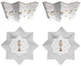 Diótörő karácsonyi porcelán tálka 2 db Royal Nutcracker