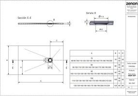Smart Soft Nieve zuhanytálca_100X180