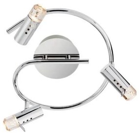 Redo 04-331 - SLIM LED spotlámpa 3xLED/4W/230V, fényes króm