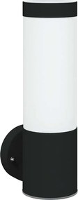 vidaXL Kültéri Fali Lámpa Fekete 12 x 8,5 x 27 cm