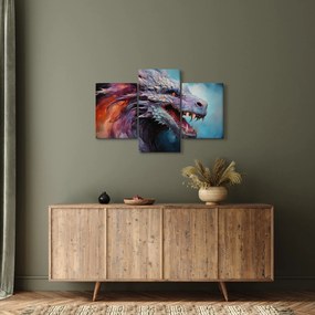 Kép - Egy sárkány illusztrációja (90x60 cm)