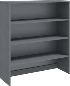vidaXL HAMAR sötétszürke tömör fenyőfa felső szekrény 90 x 30 x 100 cm
