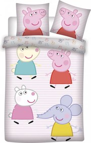 Peppa malac Little Friends gyerek, ovis ágyneműhuzat 100×135cm, 40×60 cm