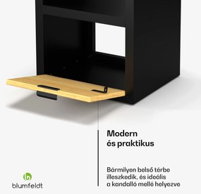 Kindlewood tűzifa állvány, tűzifa tároló, kandalló polc, porszórt, gumifa