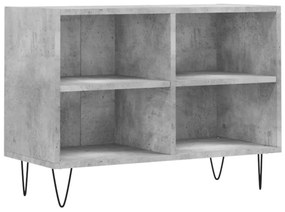 betonszürke szerelt fa TV-szekrény 69,5x30x50 cm