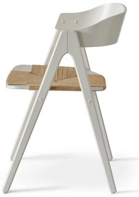 Mette bézs bükkfa étkezőszék rattan ülőfelülettel - Findahl by Hammel