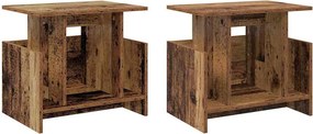 vidaXL TV állvány 2 pcs Öreg fa 50 x 35 x 45 cm Faanyag