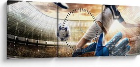 Kép - futballista (órával) (90x30 cm)