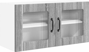vidaXL Konyhaszekrény polcokkal Szürke Sonoma 80 x 31 x 40 cm Faanyag