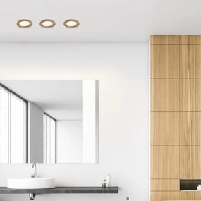 LED mennyezeti lámpa WOODY SPOT LED/12,5W/230V 3000K dió Ø16 cm