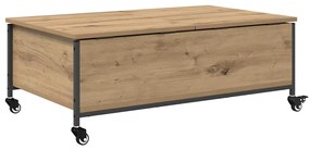 vidaXL Dohányzóasztal Artisan tölgy 91 x 55 x 32 cm Faanyag