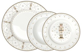 Diótörő karácsonyi porcelán 18 részes étkészlet Royal Nutcracker