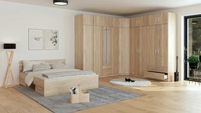 Szekrény, laminált DTD, tölgy sonoma, INVITA TYP 4