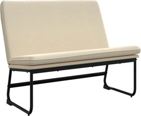 vidaXL krémszínű szövetpad 100 x 75 x 76 cm