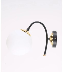 Fehér-fekete fali lámpa ø 15 cm Yoyo – Squid Lighting