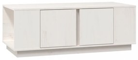 fehér tömör fenyőfa dohányzóasztal 110x50x40 cm