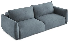 Kék zsenília kinyitható kanapé 230 cm Leila – Makamii