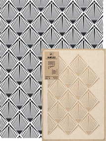 Festősablon Ismételhető Újrafelhasználható 59x95cm Art Deco Pálmafák tapéta