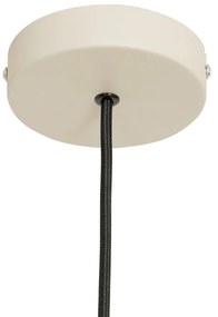 Japandi függőlámpa bézs színű, szövet lámpabúrával 50cm - Plu