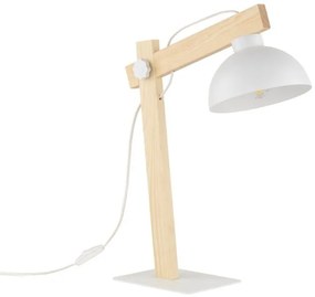 TK Lighting Oslo asztali lámpa 1x15 W fehér 5347