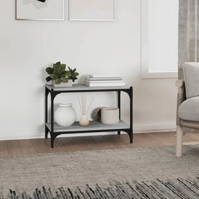 szürke sonoma színű szerelt fa és acél TV-szekrény 60x33x41 cm
