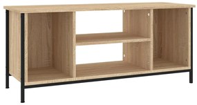 sonoma tölgyszínű szerelt fa TV-szekrény 102x35x45 cm