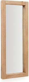 Fali tükör tömörfa kerettel 50x120 cm Maden – Kave Home