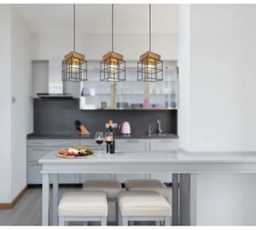 Globo 15530-3H - Csillár zsinóron MERRIL 3xE27/60W/230V