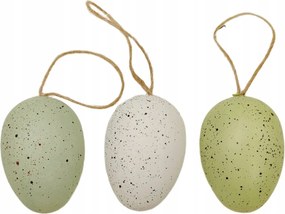 Műanyag tojás medállal 5 cm 12 db