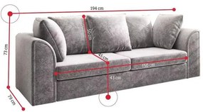 CLOE 3+2 Személyes Design Kanapé