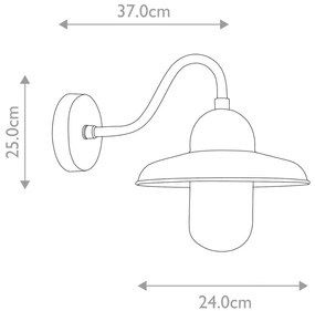 Elstead Lighting SOMERTON SOMERTON-V Fali lámpa 1x60W/E27 IP44